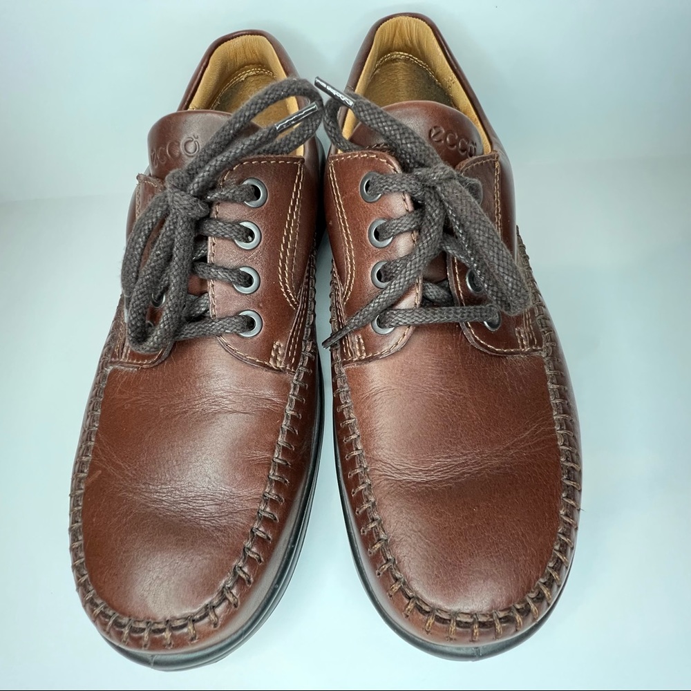 Men Ecco Seawalker Rust Brown Casual Walking Shoes size 41 or US 8.